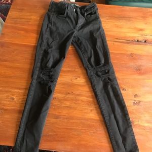 American Eagle High Waisted Black Jeans